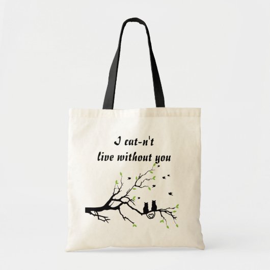 Kat-nt Leven Tote Bag (Voorkant)
