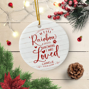Kat of Hond Huisdier Liefdevol Aandenken Rustiek Keramisch Ornament