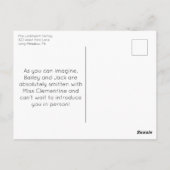 Kat of Keukenadoptie, Introductie van de Nieuwe Fo Briefkaart (Achterkant)