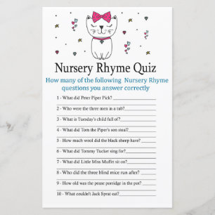 Kat- of Kitten Nursery Rhyme Quiz-baby shower