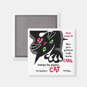 Kat of taart- Wacky wijsheid #1 Magneet (Voorkant / Achterkant)