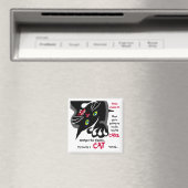 Kat of taart- Wacky wijsheid #1 Magneet (Insitu (Vaatwasser))