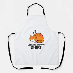 Kat Officiële Napping Shirt Sleeping Cat Pajama Schort