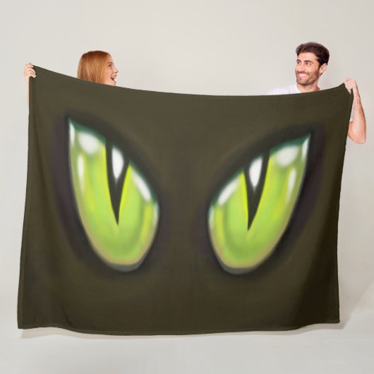 Kat Ogen Fleece Deken (In situ)