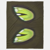 Kat Ogen Fleece Deken (Voorkant)