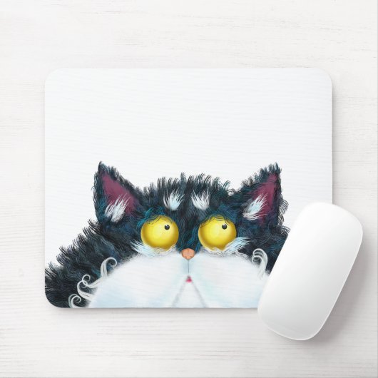 Kat ogen kijken muismat (Met muis)