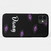 Kat-ogen met eigen naam Case-Mate iPhone case (Achterkant (horizontaal))