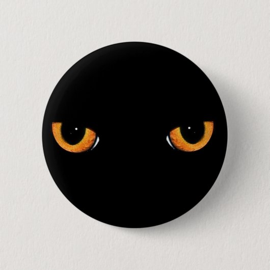Kat ogen ronde button 5,7 cm (Voorkant)