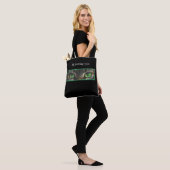 Kat-ogen zwart tote bag (Op model)