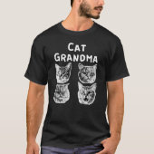 Kat Oma Retro T-shirt (Voorkant)