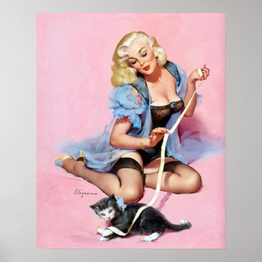 Kat omhoog poster (Voorkant)