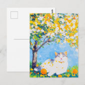 Kat onder de Oranje boom Briefkaart (Voorkant / Achterkant)