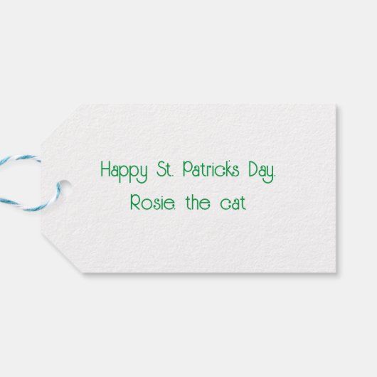 Kat onder de Regenboogstraat, Label met cadeautjes Cadeaulabel (Achterkant Horizontaal)