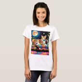 Kat onder de sterren 2 t-shirt (Voorkant volledig)