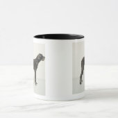 Kat onder Great Dane Mok (Midden)