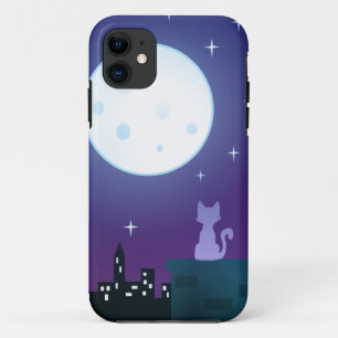 Kat onder het moonlicht Case-Mate iPhone case