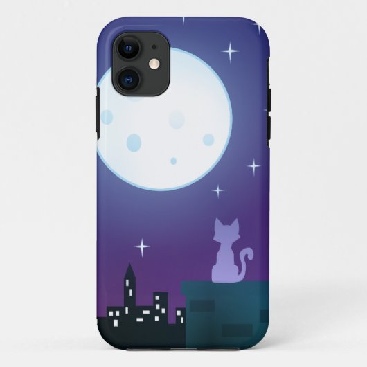 Kat onder het moonlicht Case-Mate iPhone case (Achterkant)