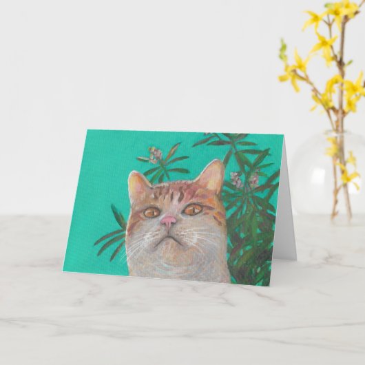 Kat onder Kaart (Gele Bloem)