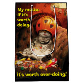 Kat onder Snoep Emmer Medium Cadeauzakje (Achterkant)