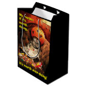 Kat onder Snoep Emmer Medium Cadeauzakje (Achterkant Gekanteld)