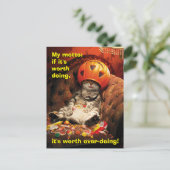 Kat onder Snoep Emmer Uitnodiging Briefkaart (Staand voorkant)