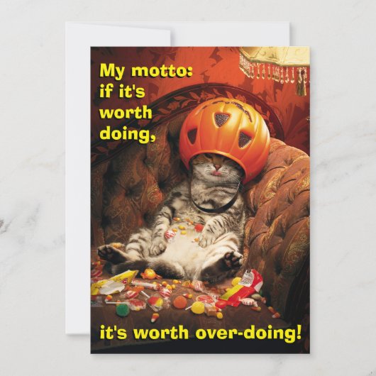 Kat onder snoepbucket kaart (Voorkant)