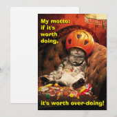 Kat onder snoepbucket kaart (Voorkant / Achterkant)