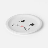 Kat-onderlijntekening Papieren Bordje (Gekanteld)