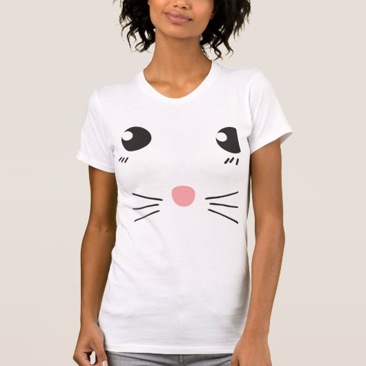 Kat-onderlijntekening T-shirt (Voorkant)