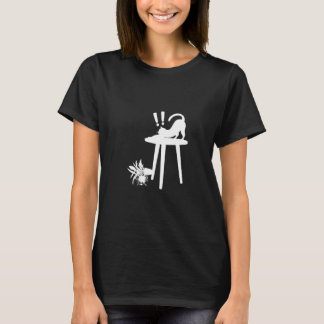 Kat ondeugende stijl voor mannen vrouwen katten hu t-shirt