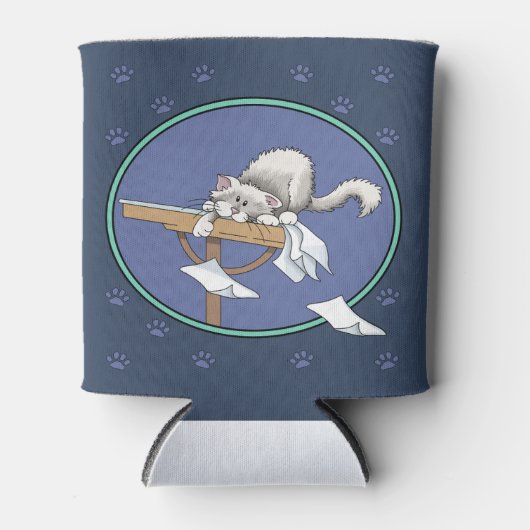 Kat onheilspatroon blikjeskoeler (Voorkant)