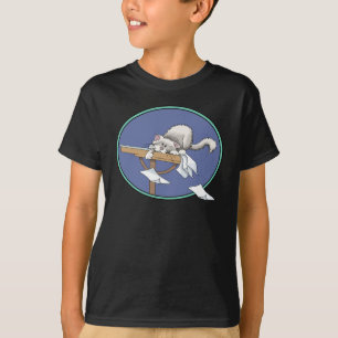 Kat onheilspatroon t-shirt