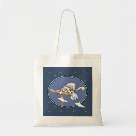 Kat onheilspatroon tote bag (Voorkant)