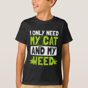 Kat onkruid ontwerp alleen nodig voor mijn kat en  t-shirt