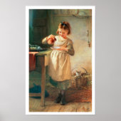 Kat ontbijt poster (Voorkant)