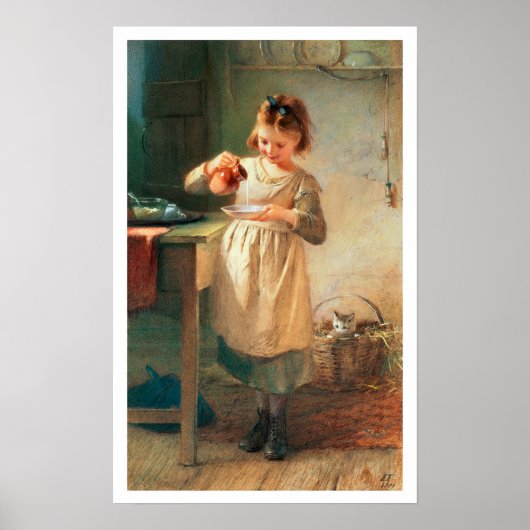 Kat ontbijt poster (Voorkant)