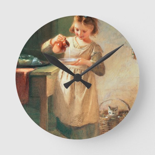 Kat ontbijt ronde klok (Voorkant)