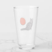 Kat ontmoet de volle maan glas (Achterkant)