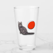 Kat ontmoet de volle maan glas (Voorkant)