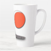 Kat ontmoet de volle maan latte mok (Rechts)