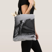 Kat ontmoet gitaar tote bag (Dichtbij)