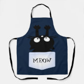 Kat ontsnapping uit zakje schort (Voorkant)