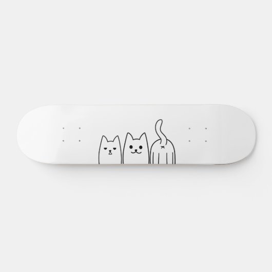 Kat ontwerp persoonlijk skateboard (Horizontaal)