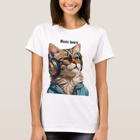 Kat ontwerp t-shirt (Voorkant)