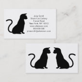 Kat ontwerp visitekaartje (Voorkant / Achterkant)