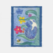 Kat-ontwerpventilatorbank Fleece Deken (Voorkant)