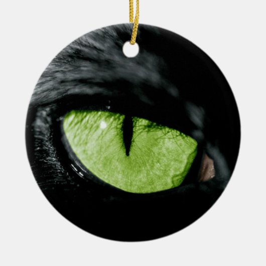 Kat oog keramisch ornament (Voorkant)
