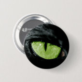 Kat oog ronde button 5,7 cm (Voorkant /achterkant)