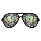 Kat oogglazen, grappige oogglazen aviator zonnebril (Voorkant)