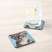 Kat-oorbril Bier Onderzetter (Rechterzijde)